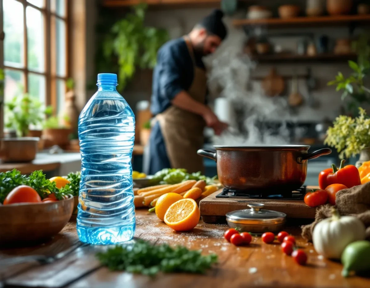 L'eau de source locale dans la cuisine du terroir